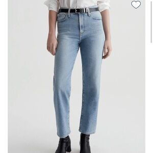 AG Rian high rise straight jeans